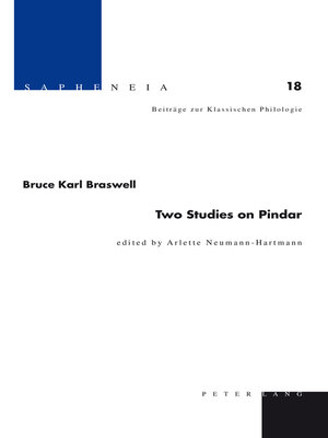 cover image of Two Studies on Pindar